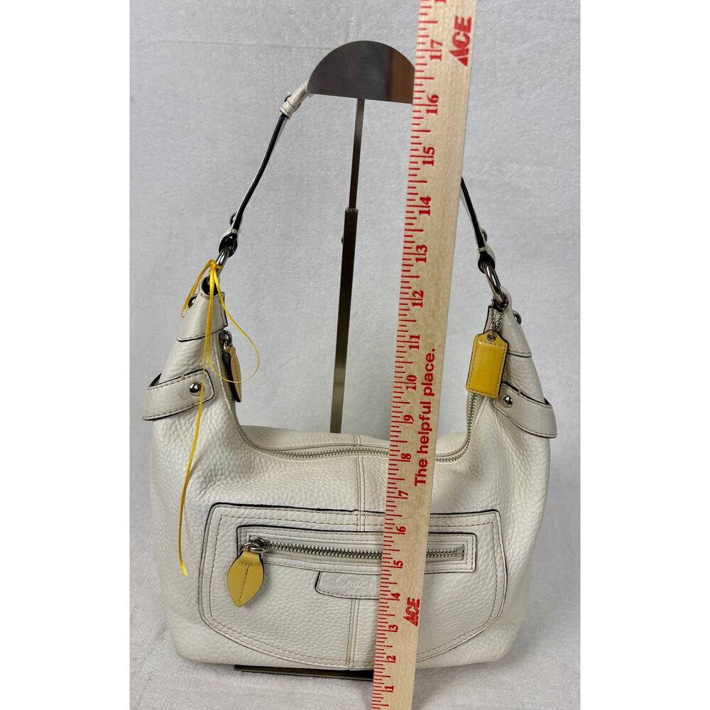 Coach Vintage Y2K Penelope in White Pebble Leather Hobo Bag - Picture 12 of 16